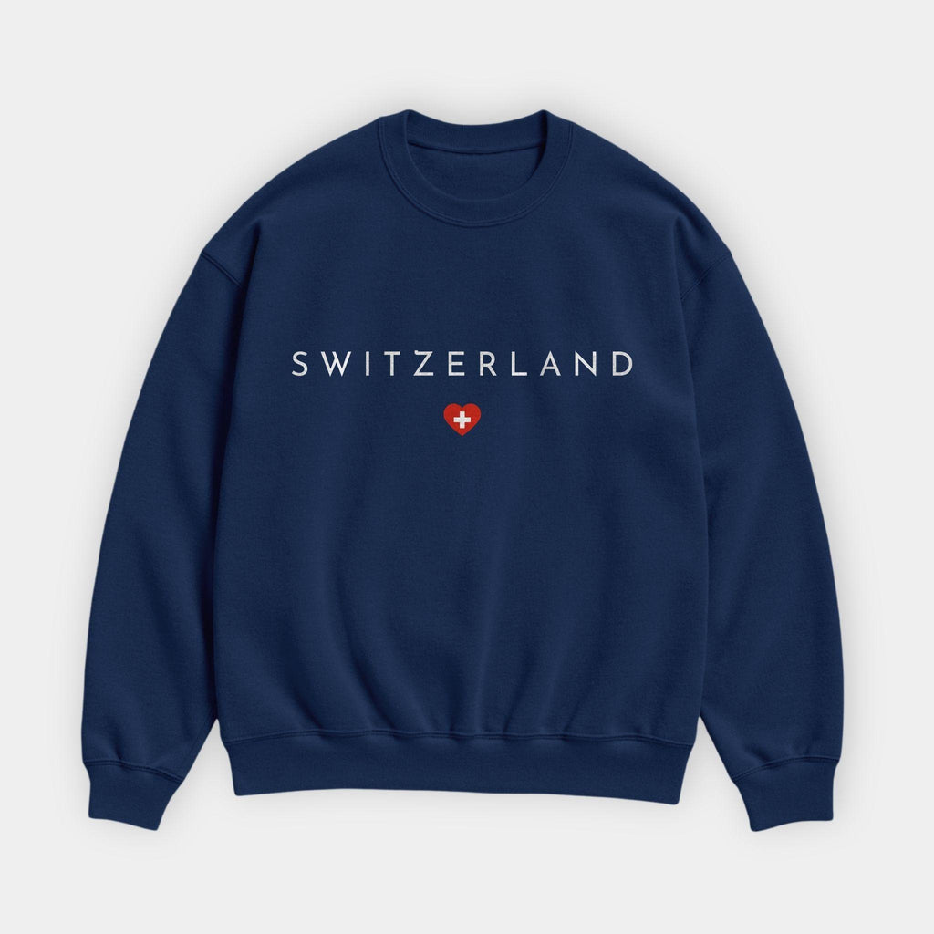 Switzerland Minimal Flag Sweatshirt