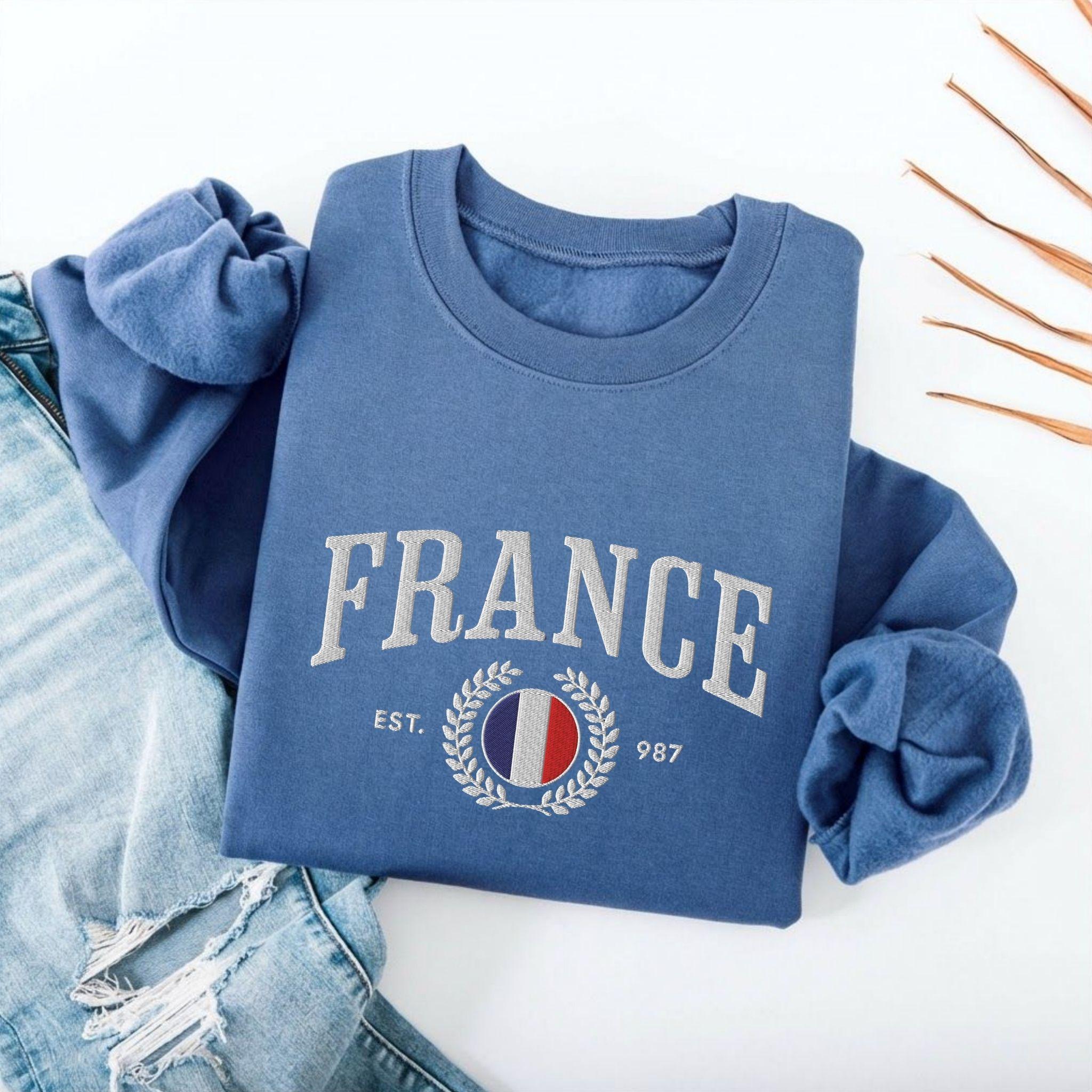 France Crest Embroidered Sweatshirt