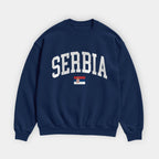 Serbia Collegiate Flag Sweatshirt
