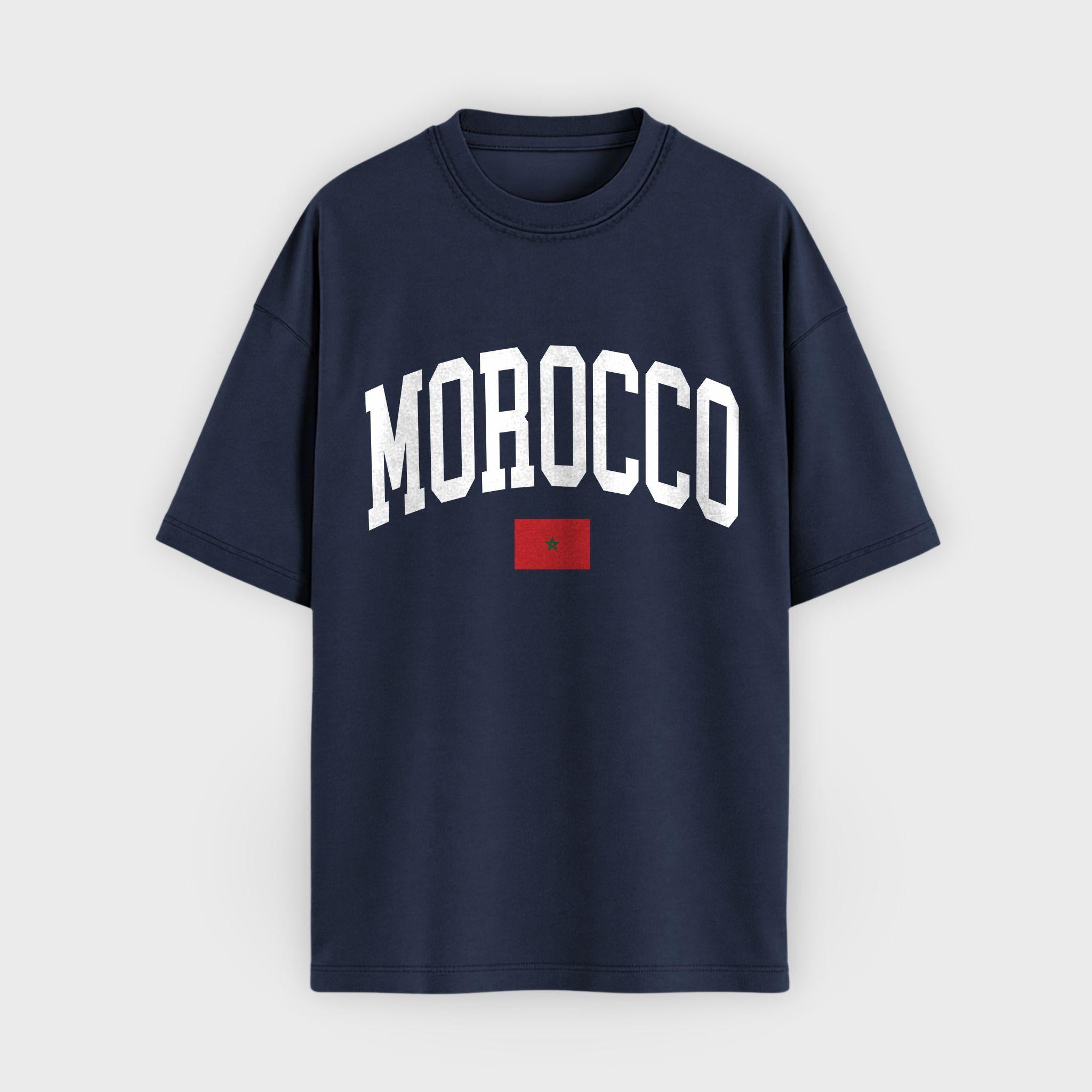 Morocco Collegiate Flag T-Shirt