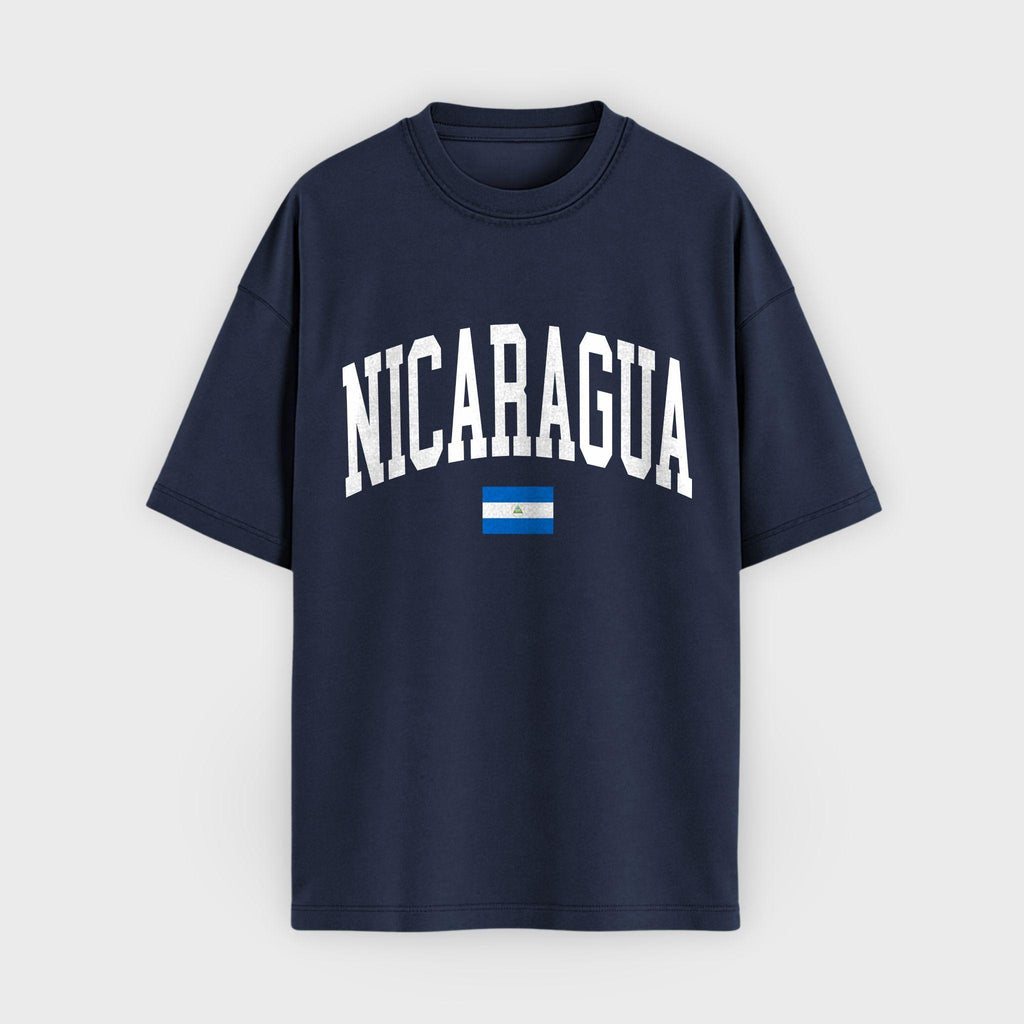 Nicaragua Collegiate Flag T-Shirt
