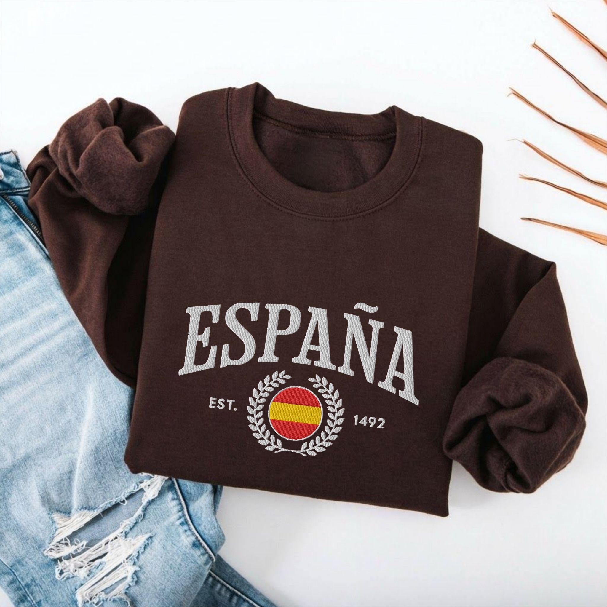 Spain Crest Embroidered Sweatshirt