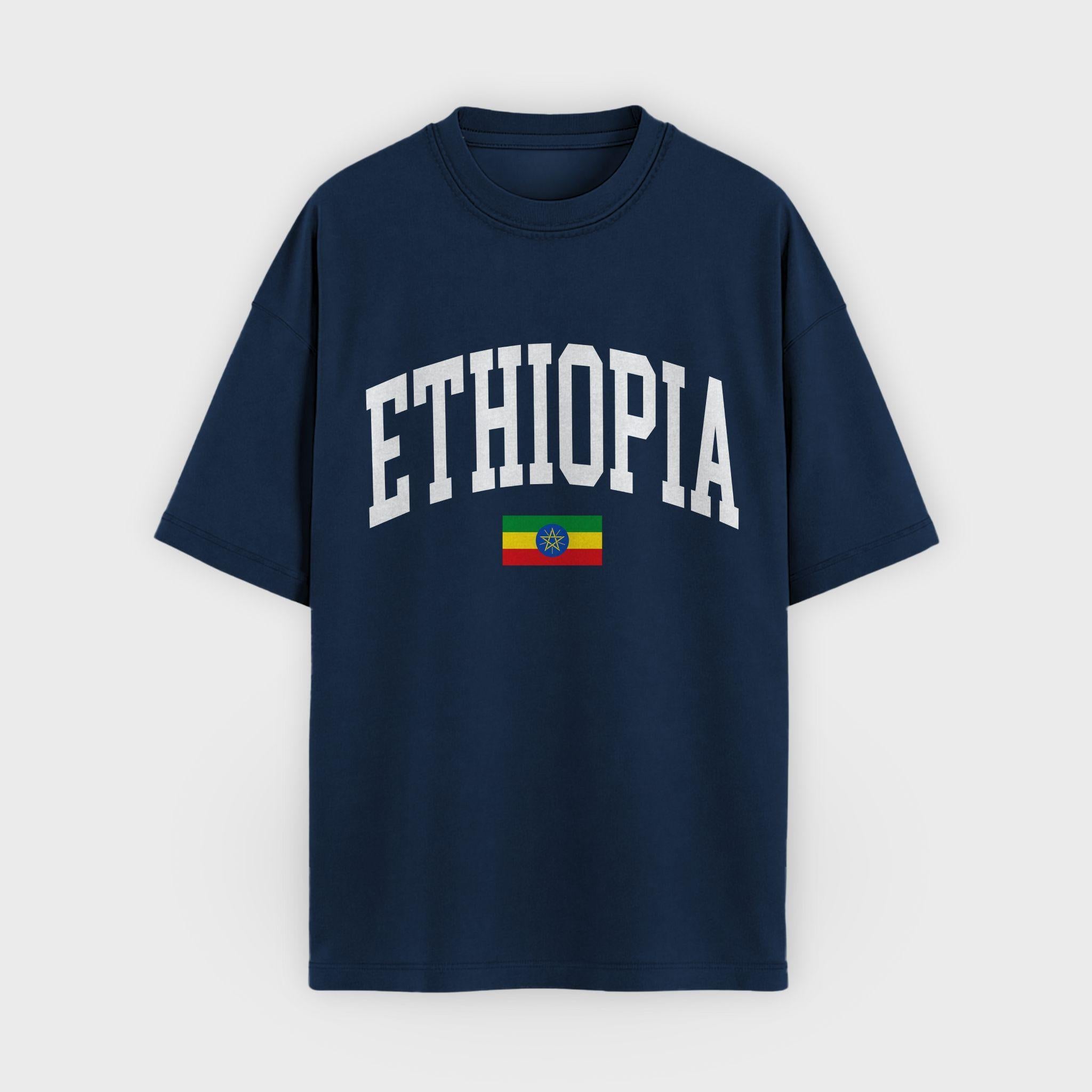 Ethiopia Collegiate Flag T-Shirt