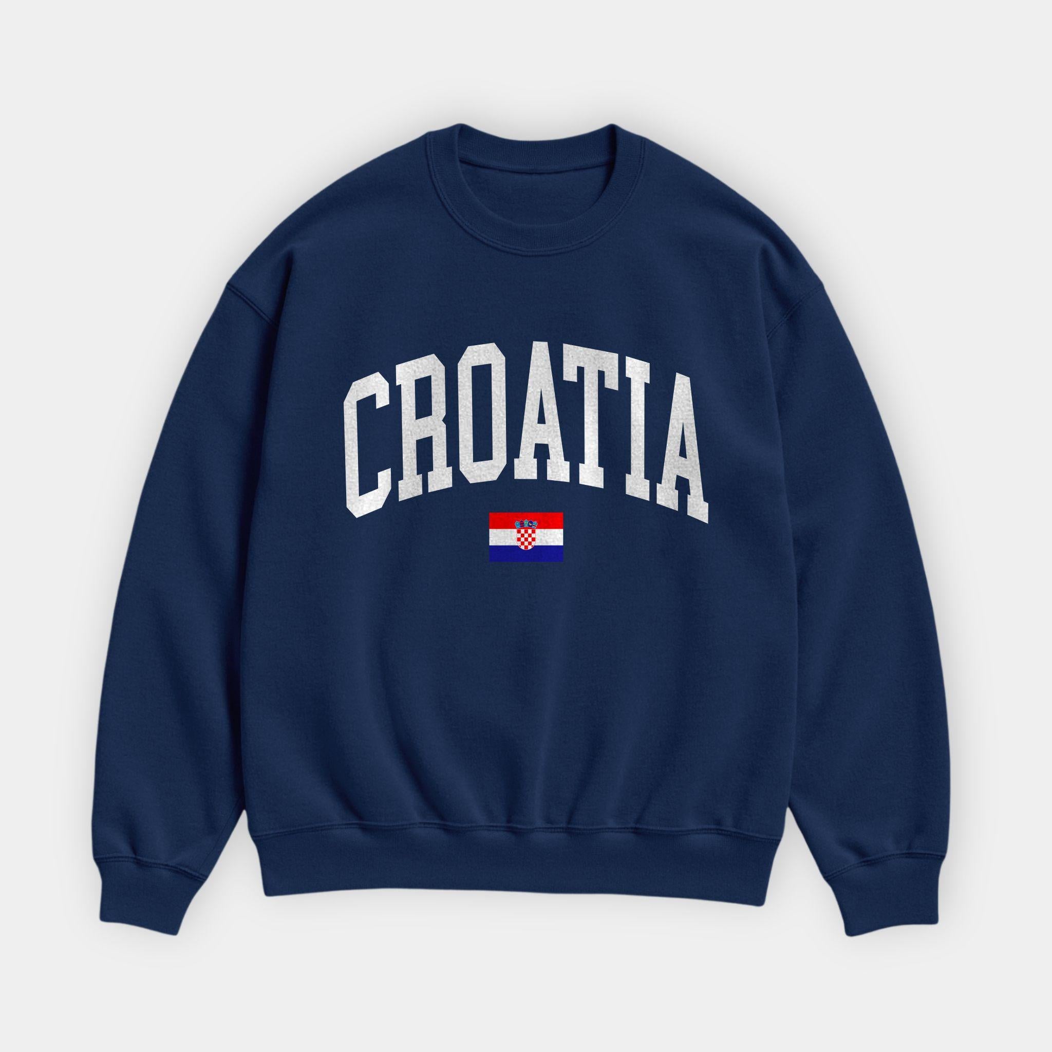 Croatia Collegiate Flag Sweatshirt