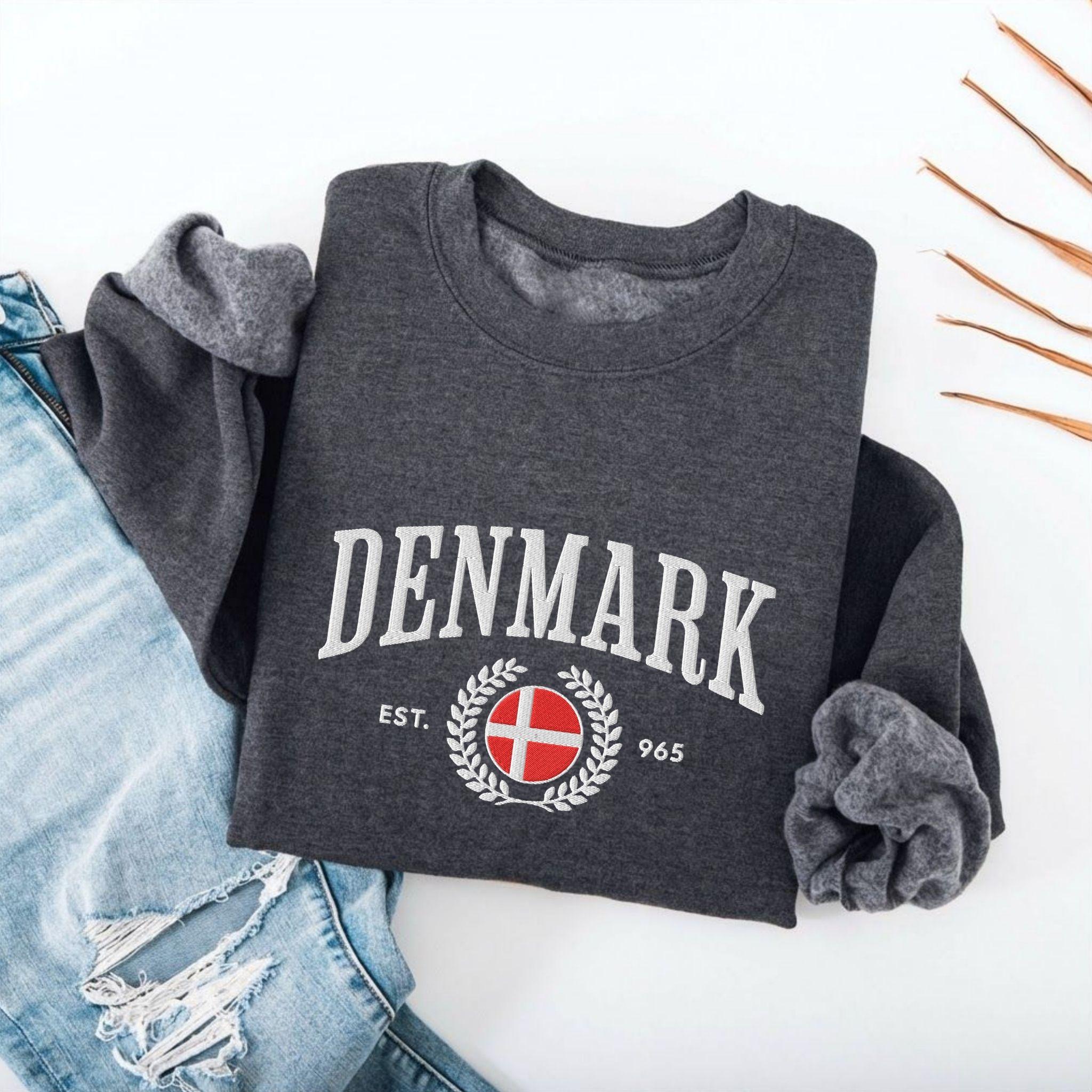 Denmark Crest Embroidered Sweatshirt