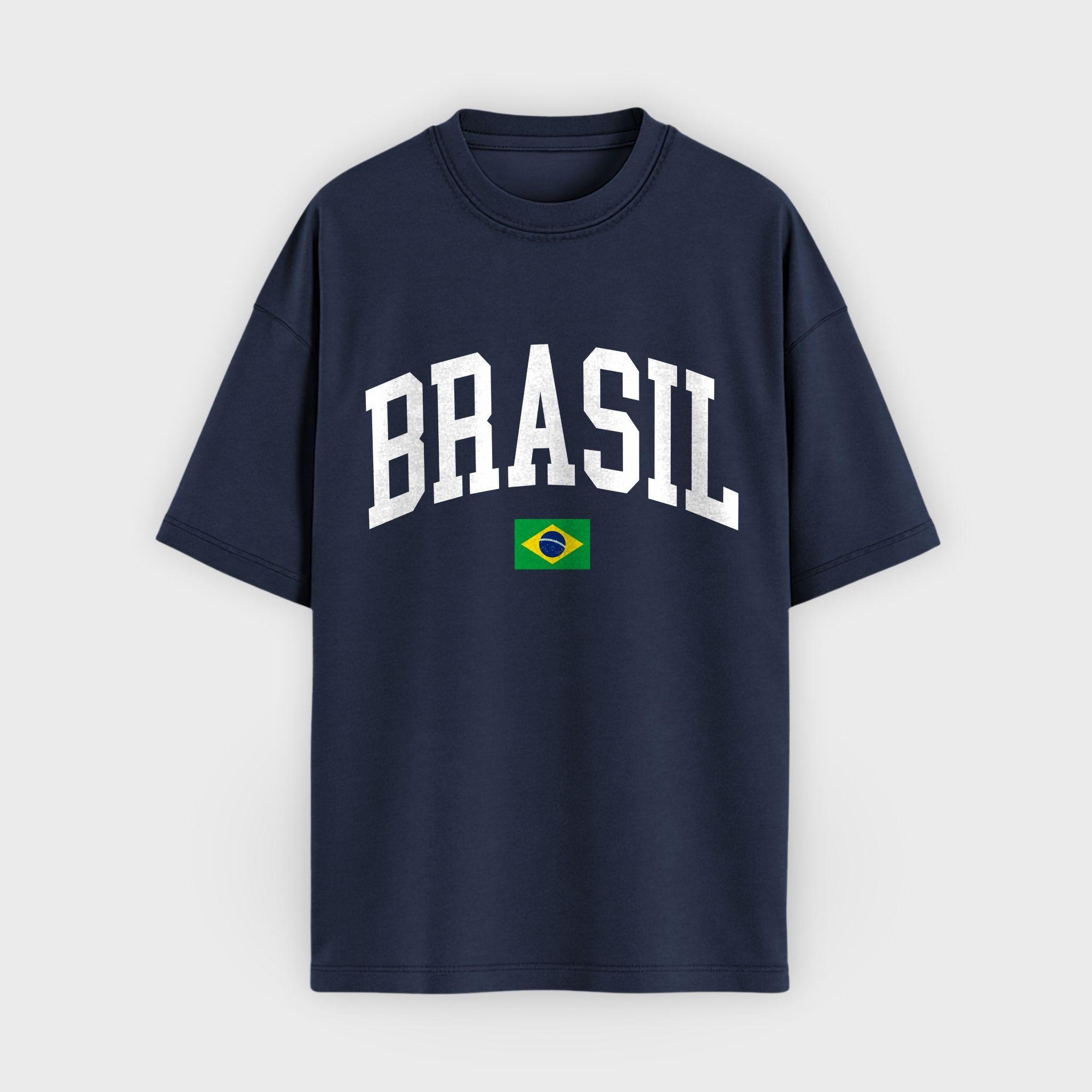 Brasil Collegiate Flag T-Shirt