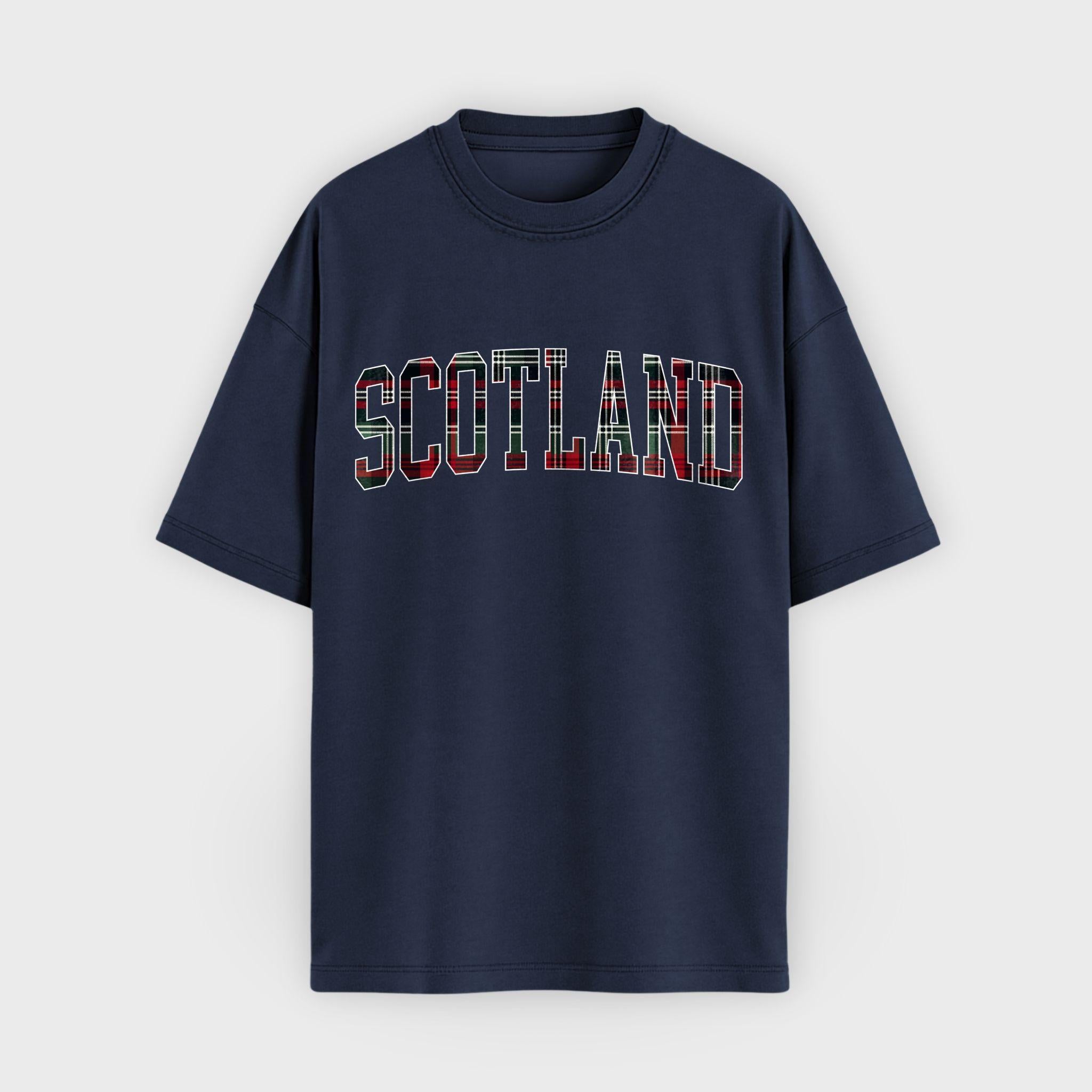 Scotland Tartan Letter T-Shirt