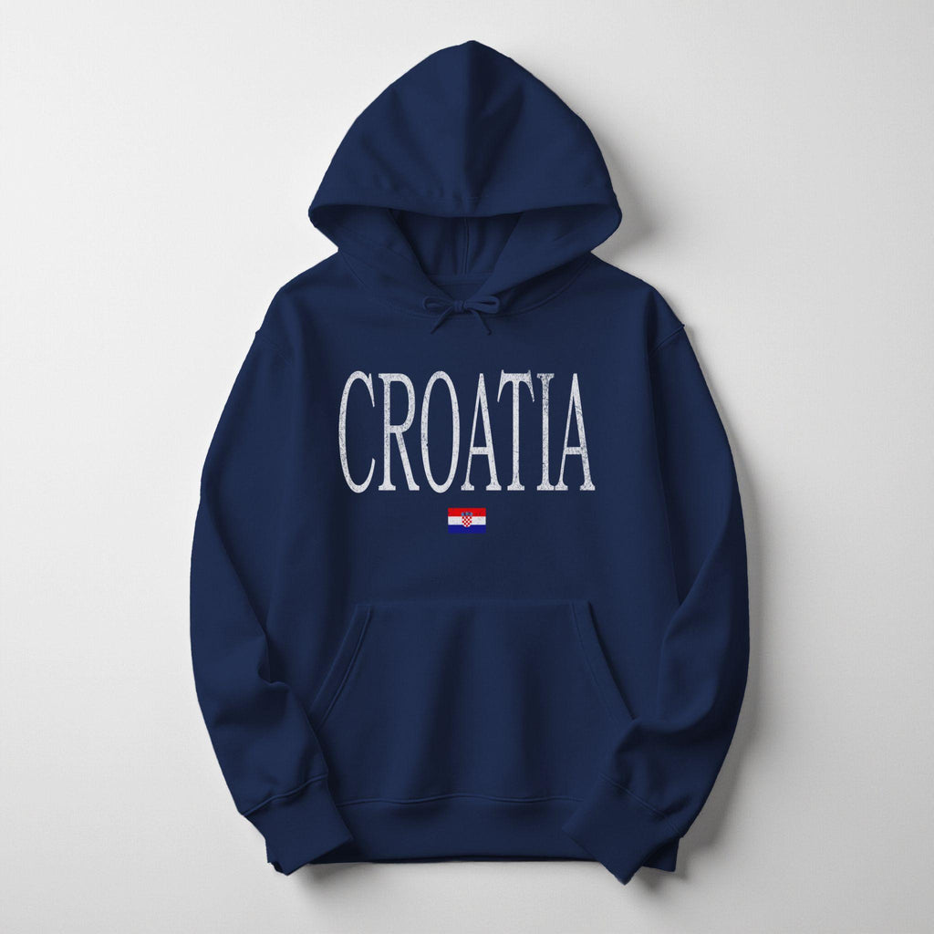 Distressed Croatia Hoodie