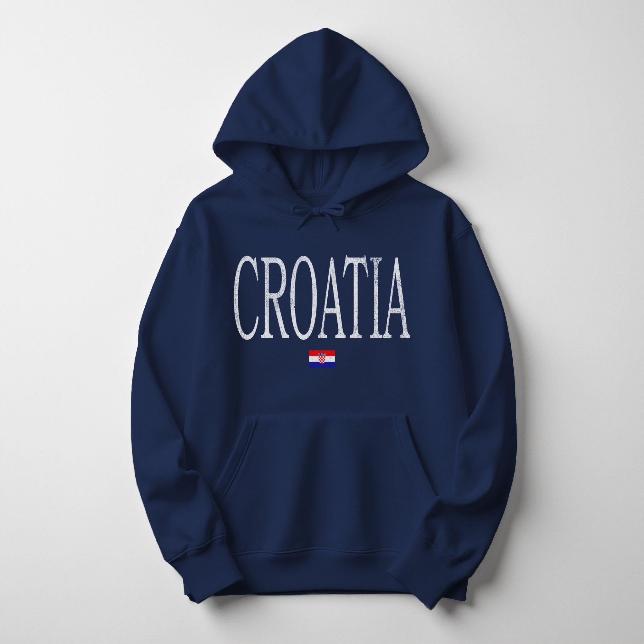 Distressed Croatia Hoodie