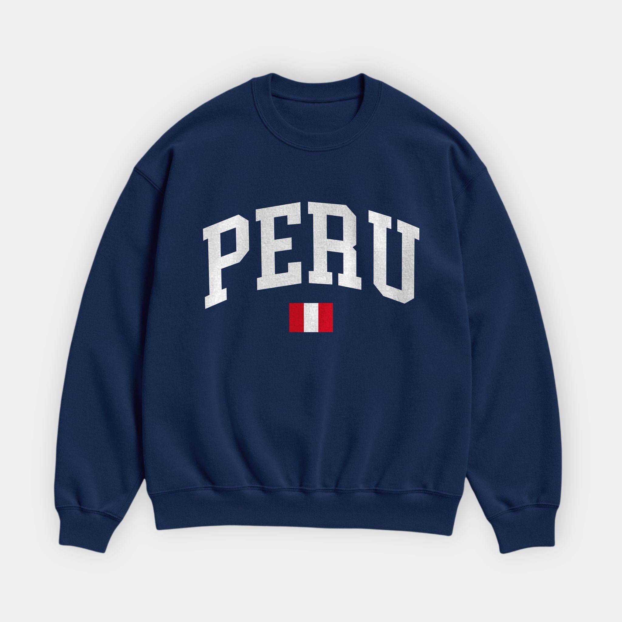 Peru Collegiate Flag Sweatshirt