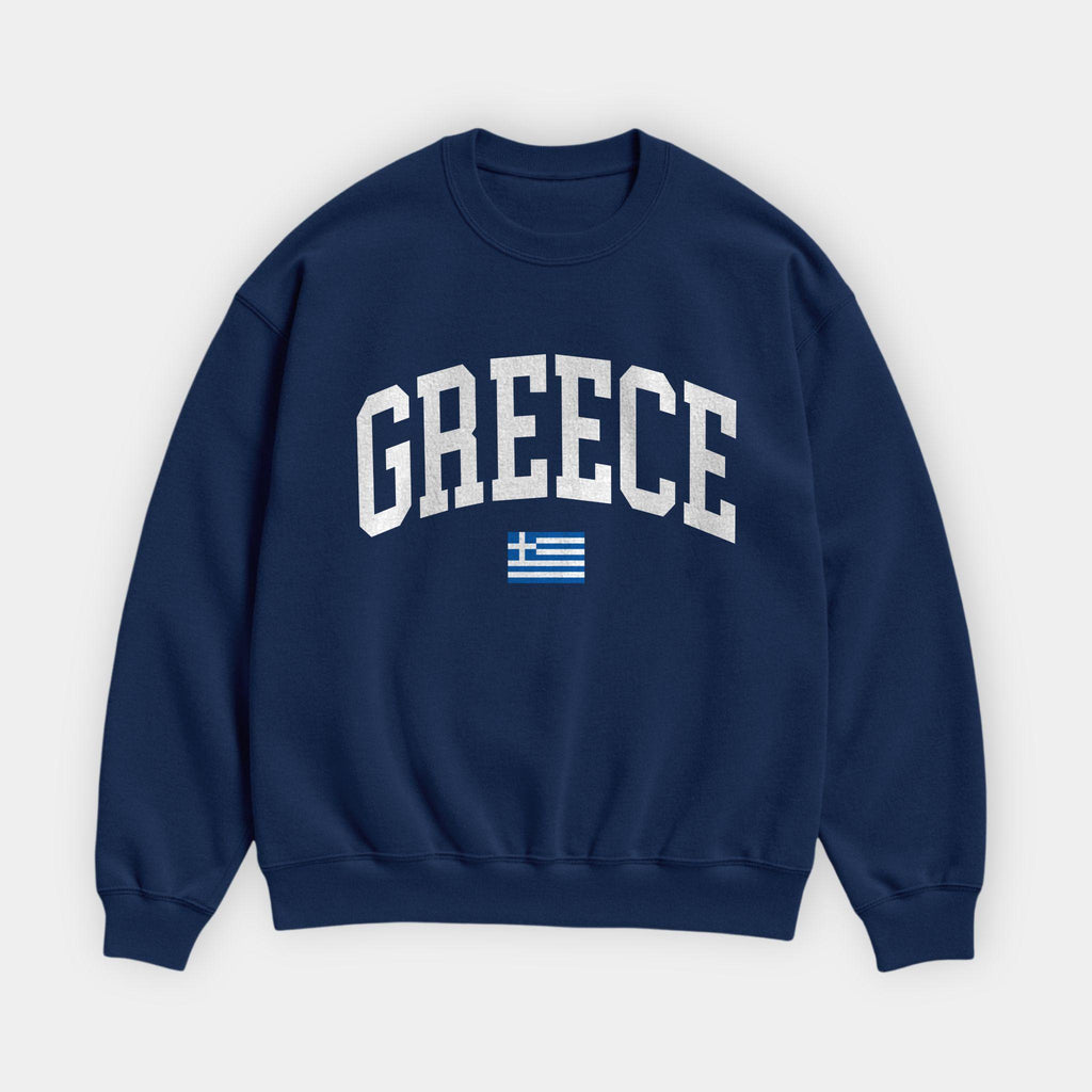 Greece Collegiate Flag Sweatshirt