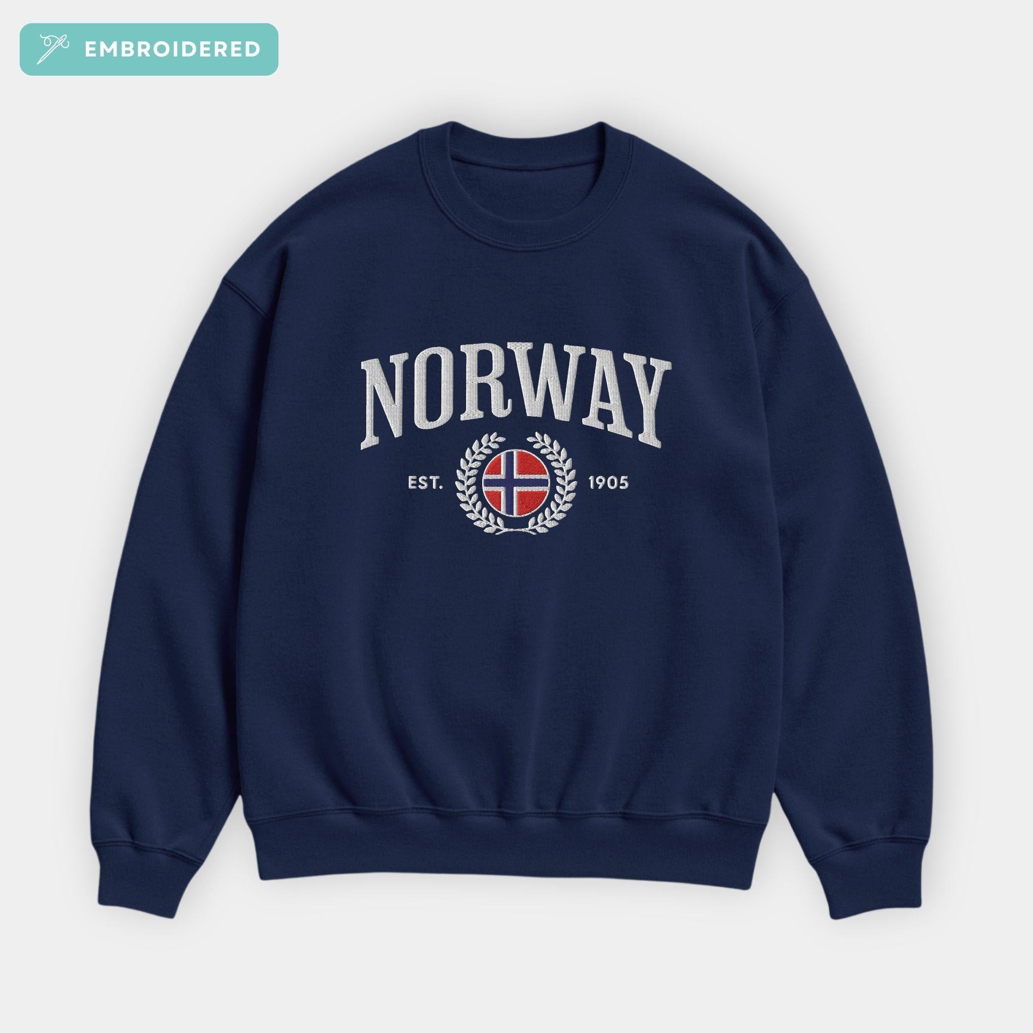 Norway Crest Embroidered Sweatshirt