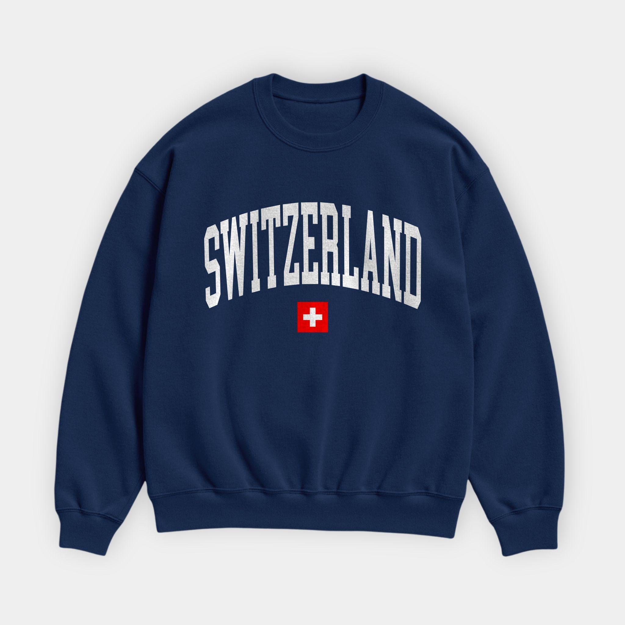 Switzerland Collegiate Flag Sweatshirt