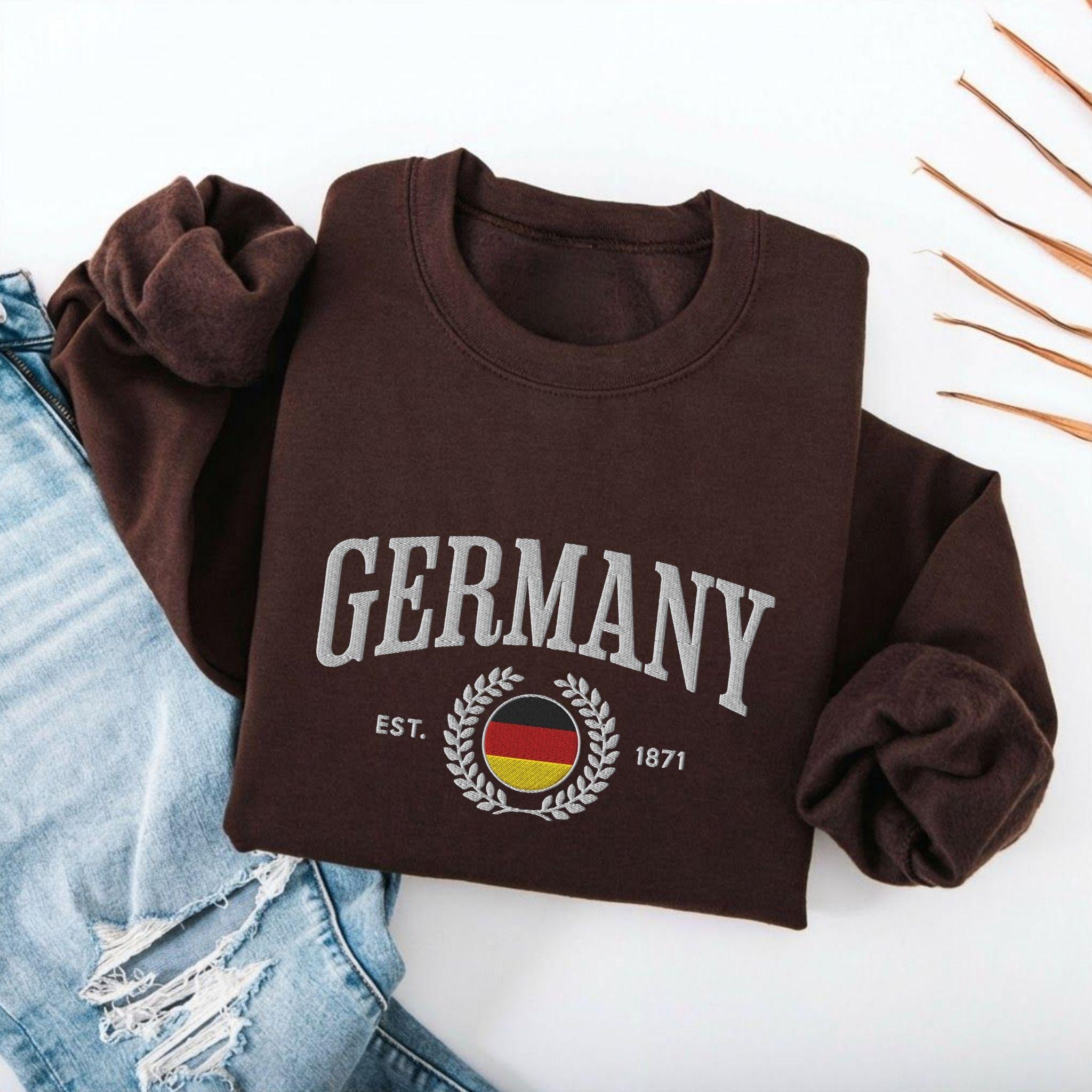 Germany Crest Embroidered Sweatshirt