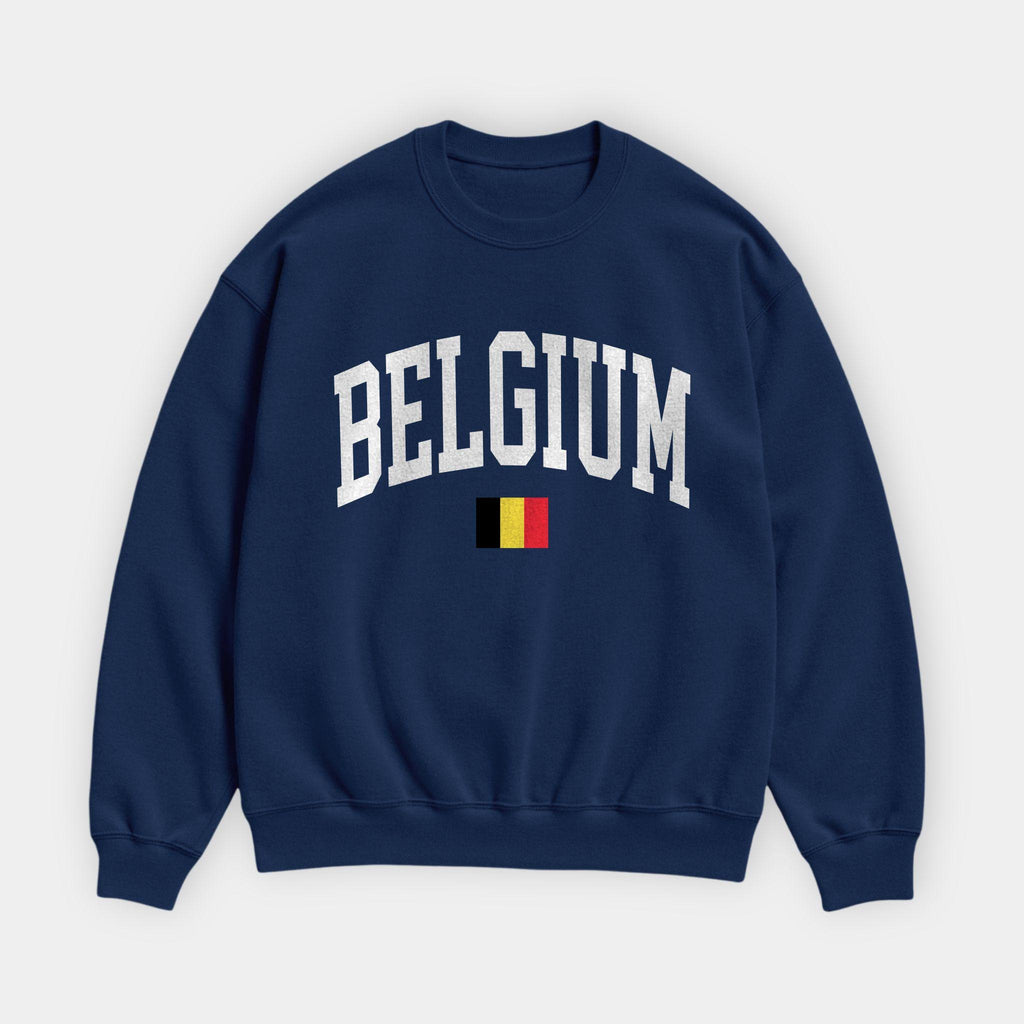 Belgium Collegiate Flag Sweatshirt