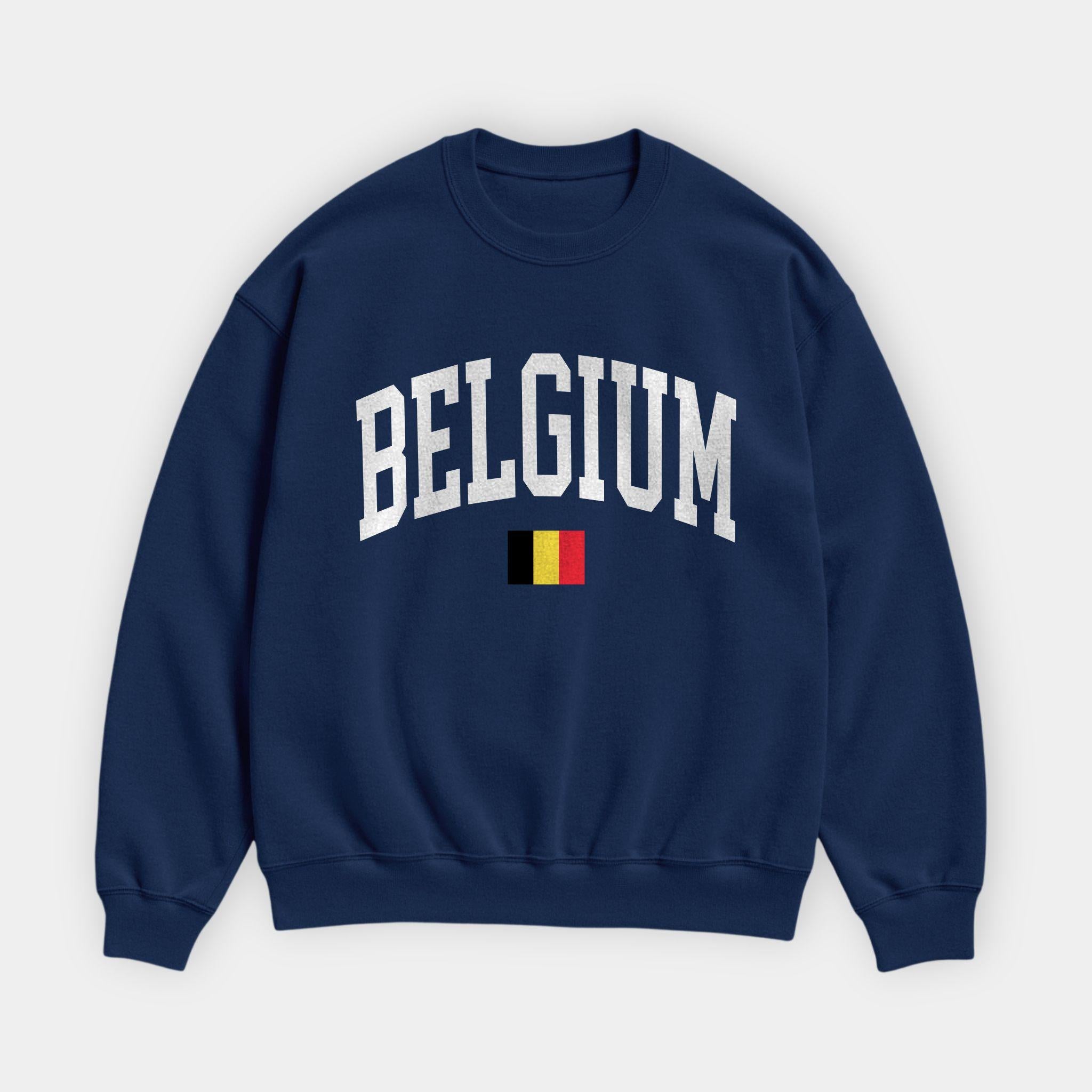 Belgium Collegiate Flag Sweatshirt