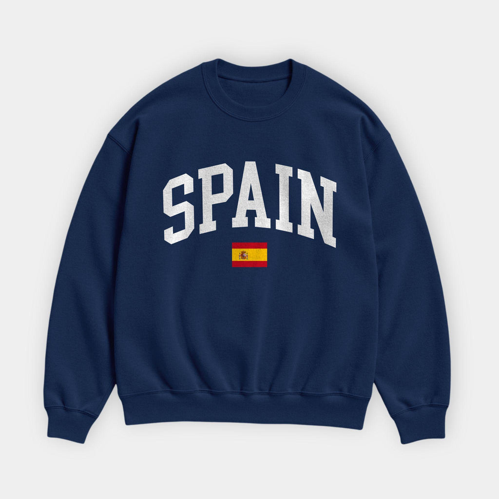 Spain Collegiate Flag Sweatshirt