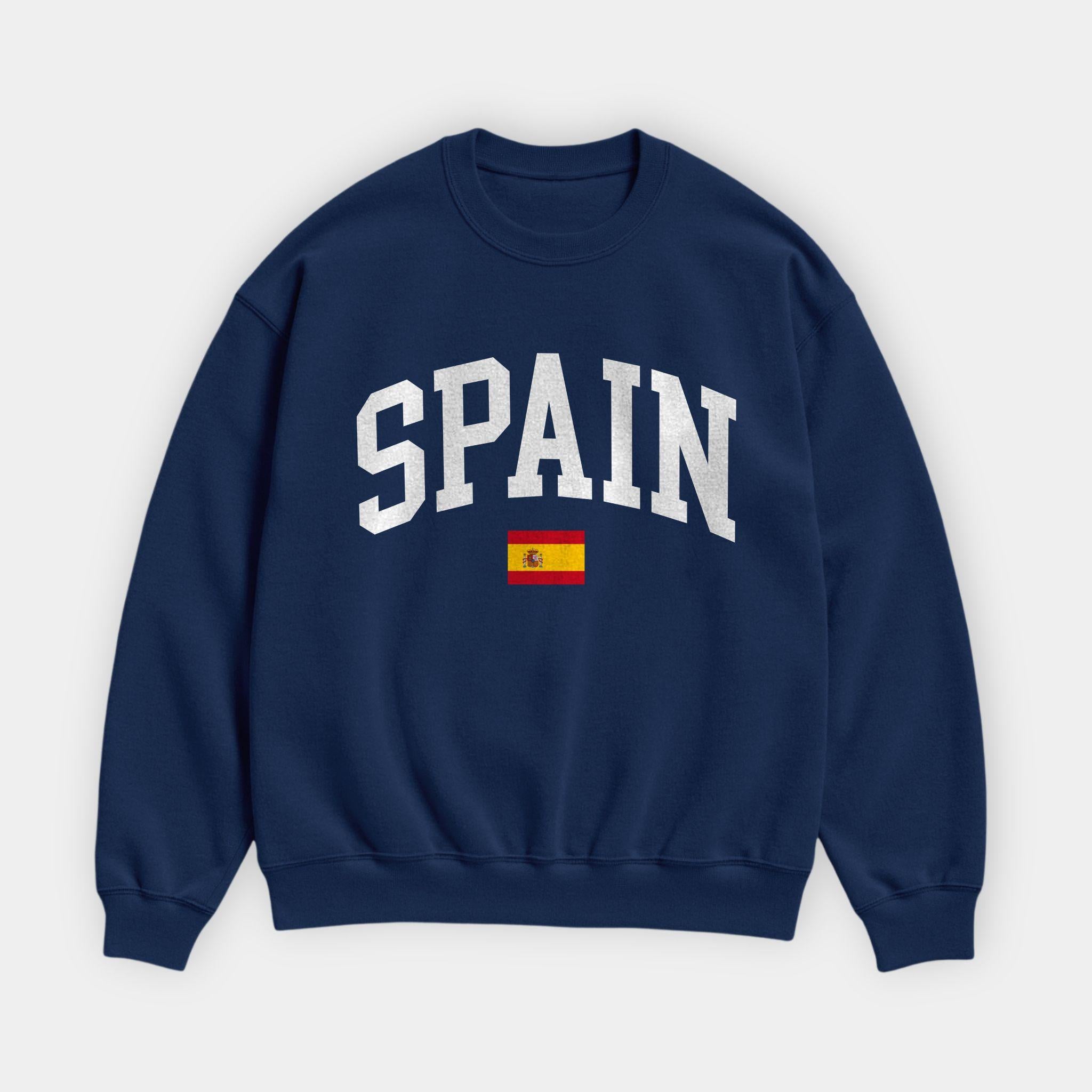 Spain Collegiate Flag Sweatshirt