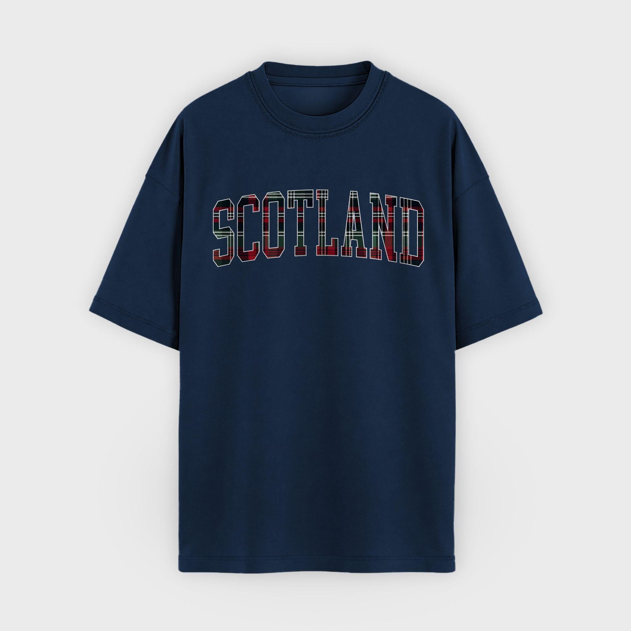 Scotland Tartan Letter T-Shirt