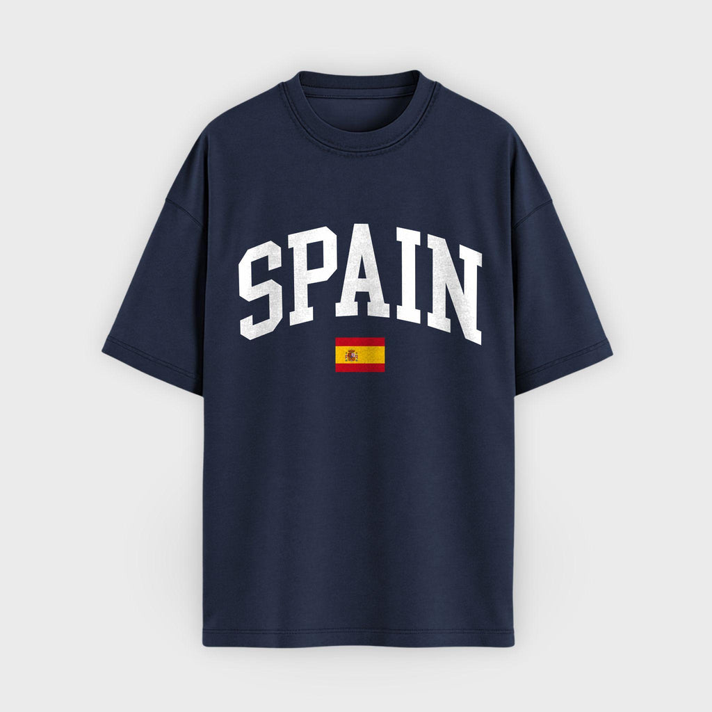 Spain Collegiate Flag T-Shirt