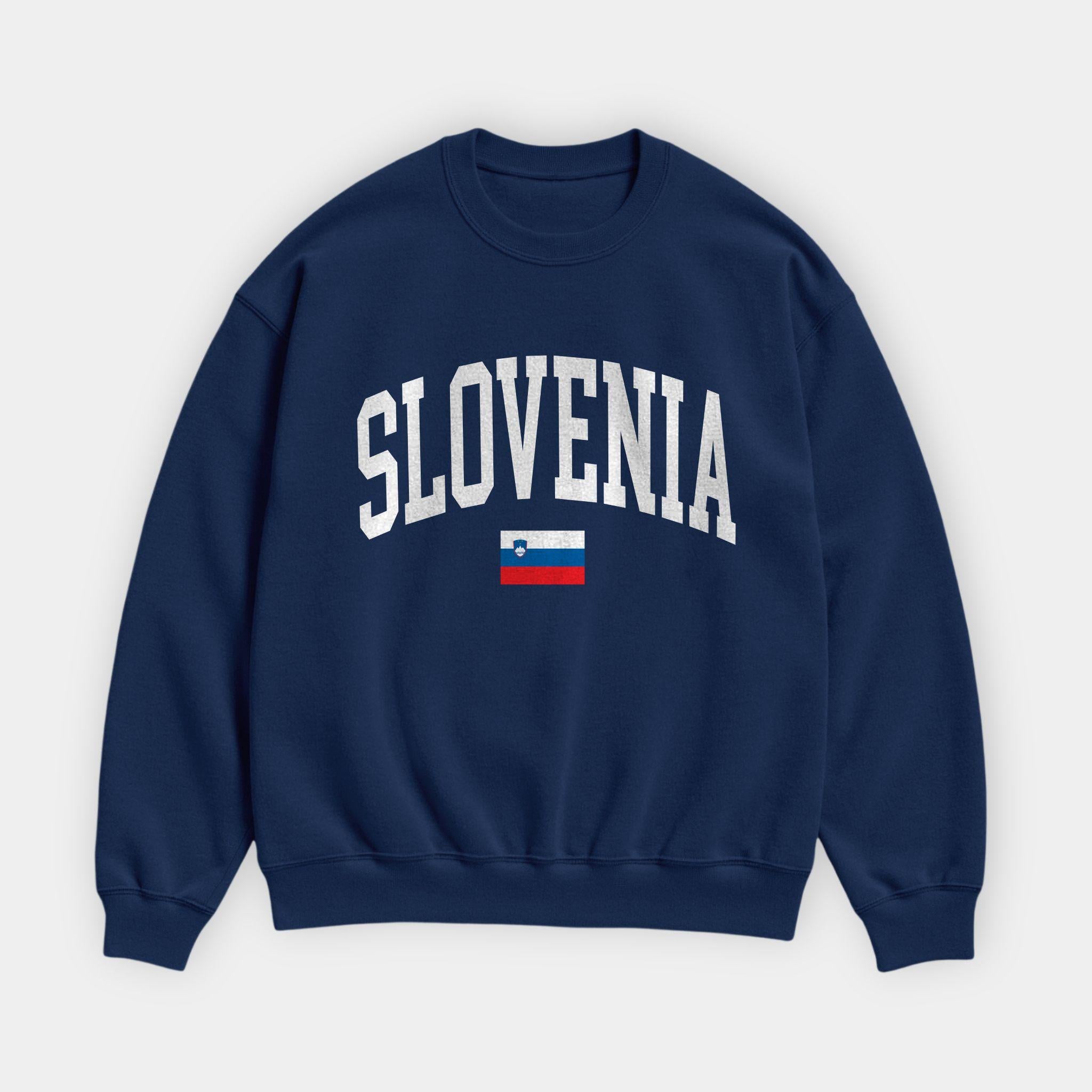 Slovenia Collegiate Flag Sweatshirt