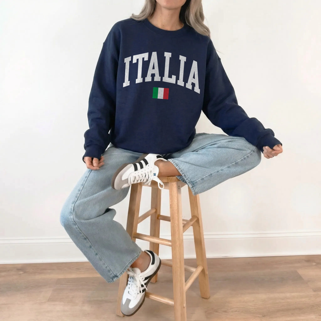 Italia Collegiate Flag Sweatshirt
