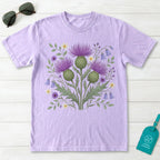 Scottish Thistle Botanical Wildflower T-Shirt