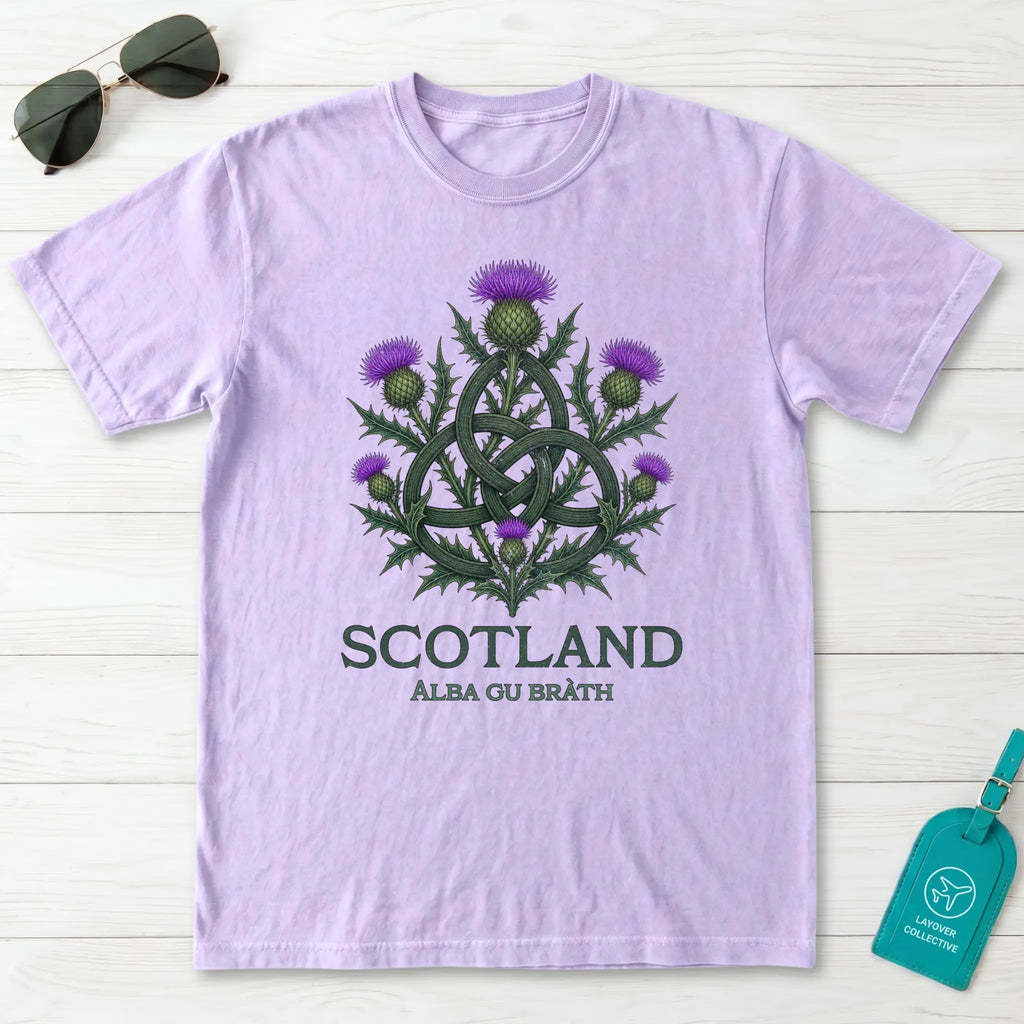Scotland Thistle Trinity Knot T-Shirt