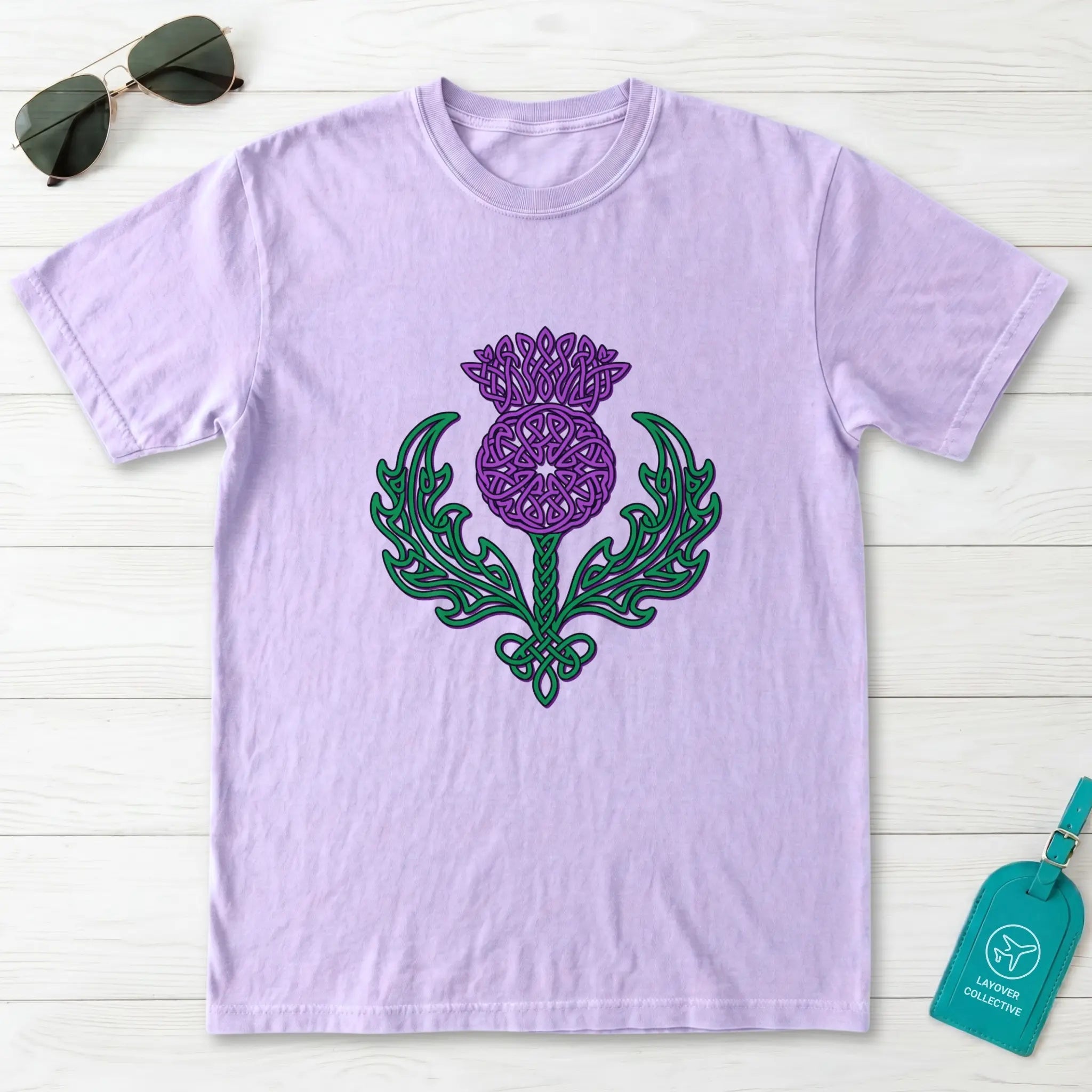 Celtic Knotwork Thistle Scotland T-Shirt