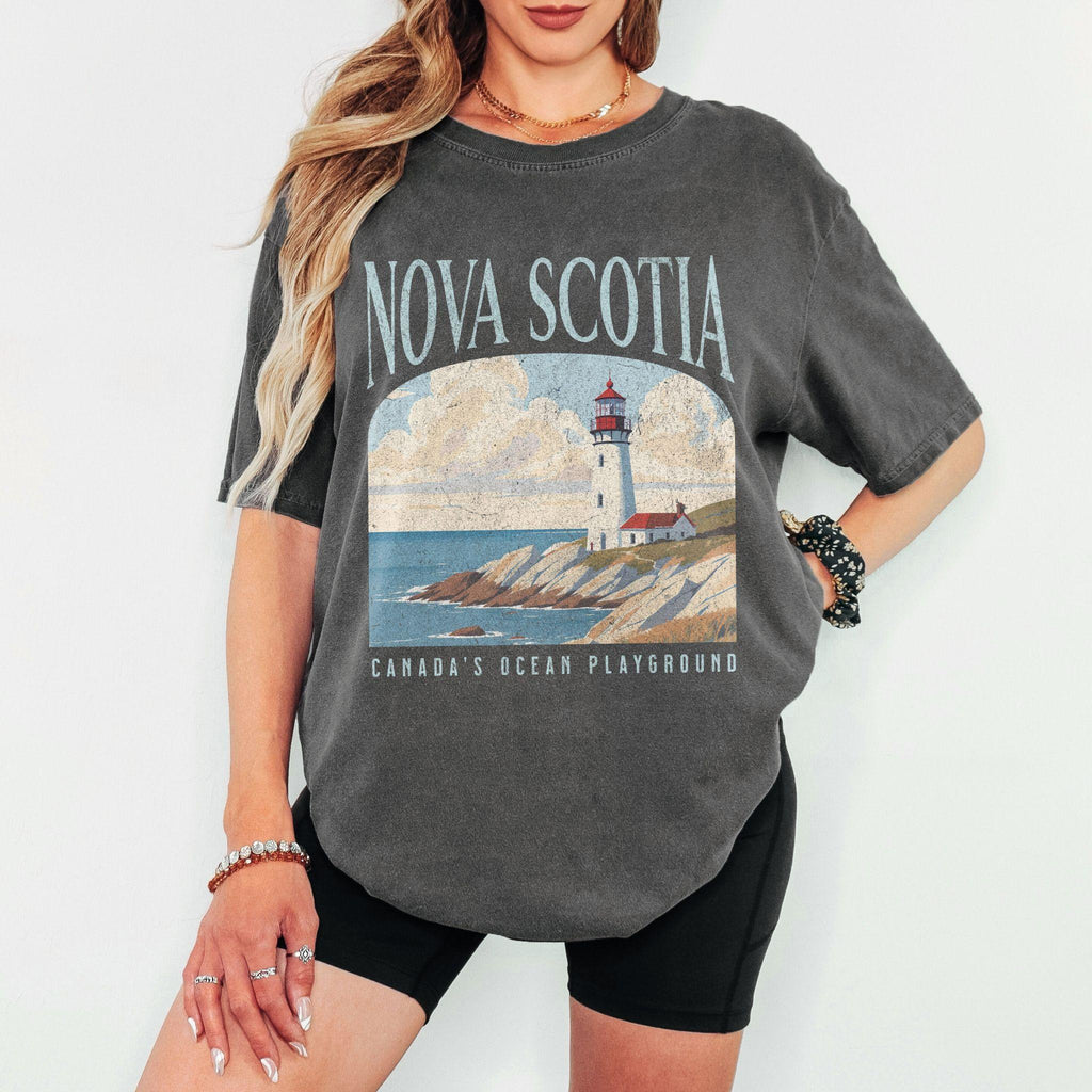 Nova Scotia Lighthouse Graphic T-Shirt