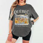 Quebec Vintage Travel Graphic T-Shirt