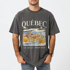 Quebec Vintage Travel Graphic T-Shirt