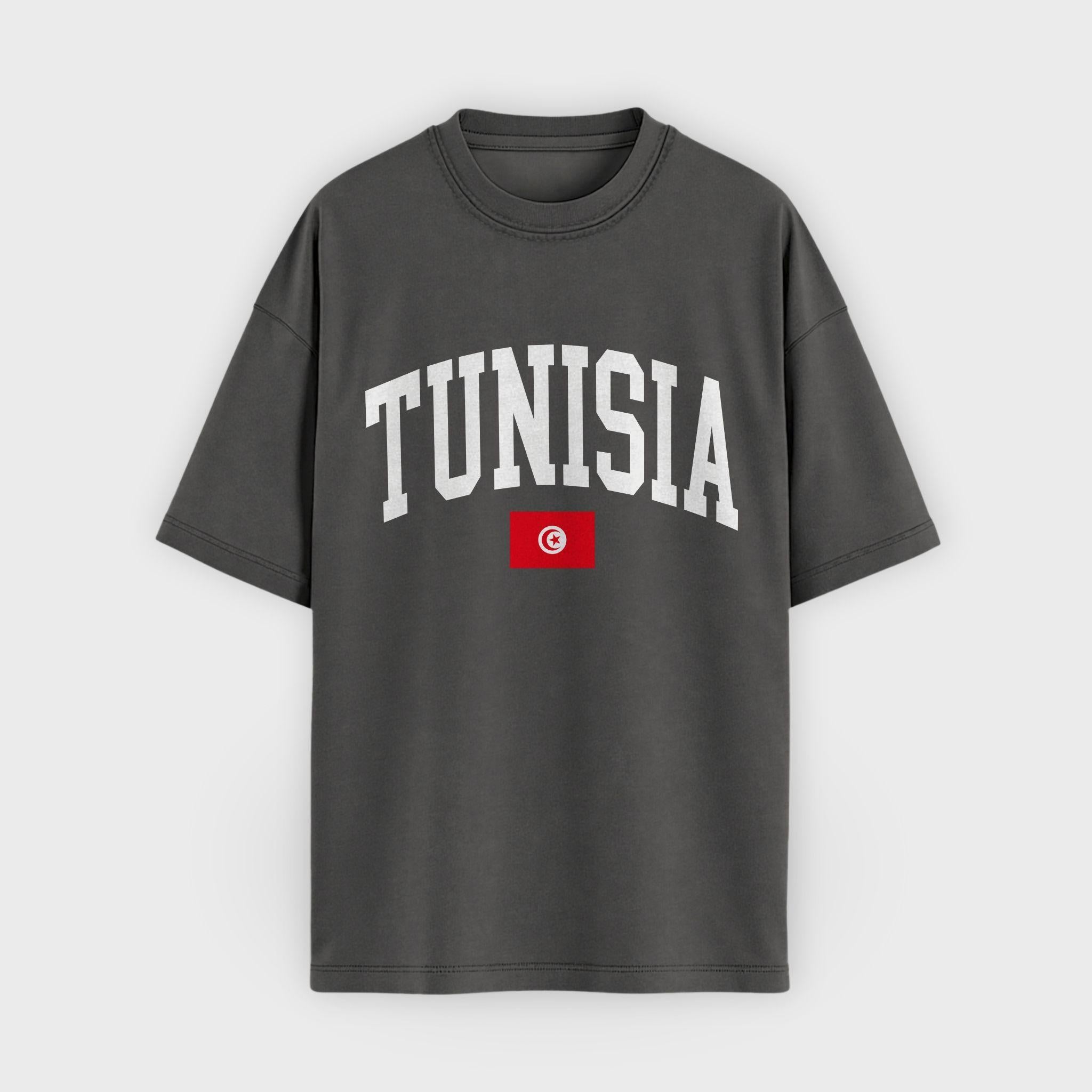 Tunisia Collegiate Flag T-Shirt