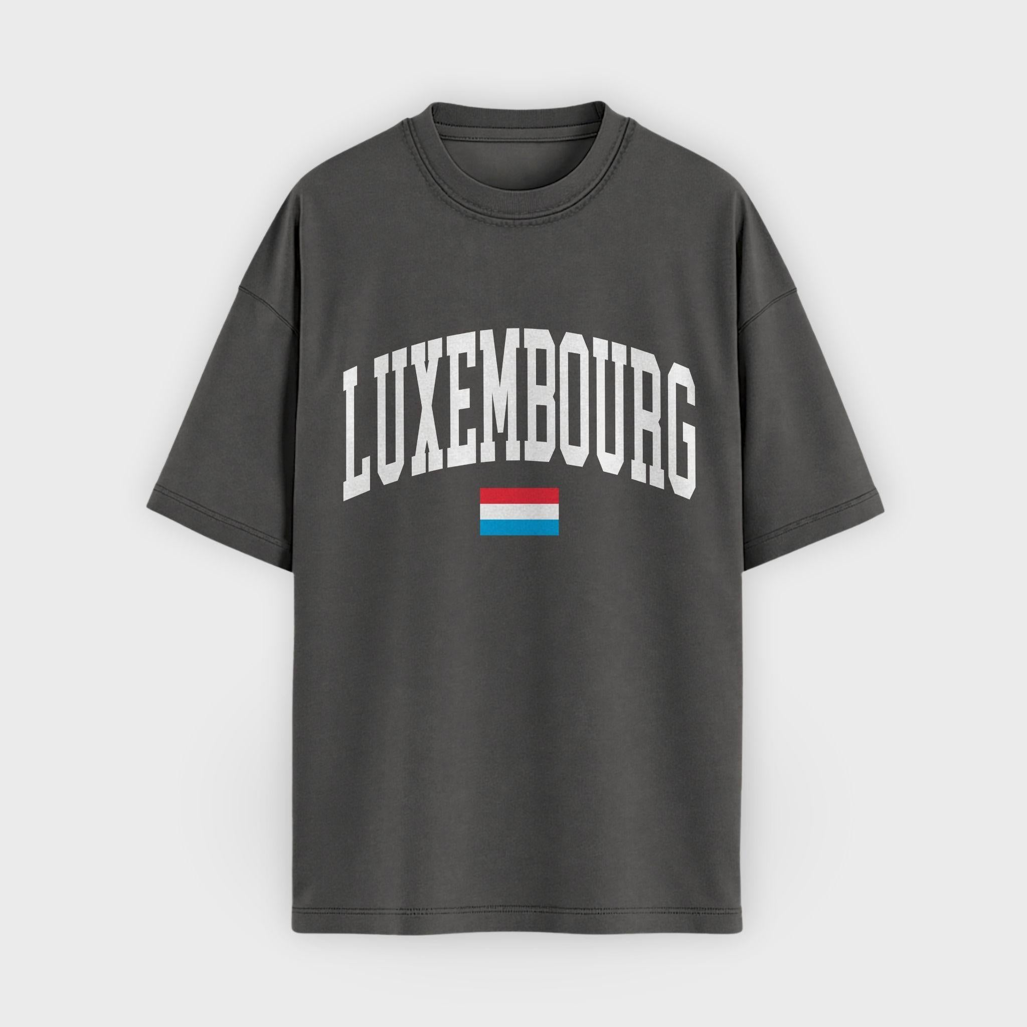 Luxembourg Collegiate Flag T-Shirt