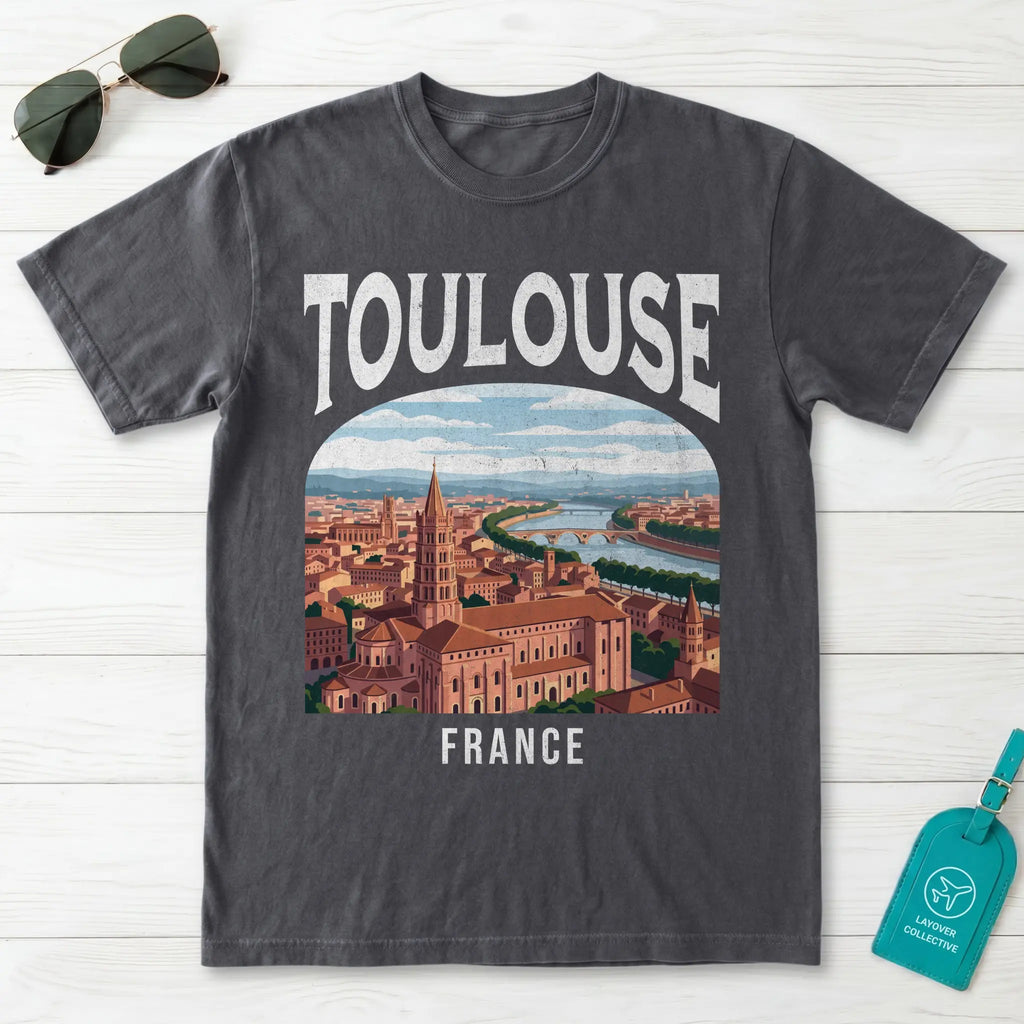 Toulouse France Vintage Travel Poster T-Shirt