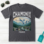 Chamonix France Vintage Travel Poster T-Shirt