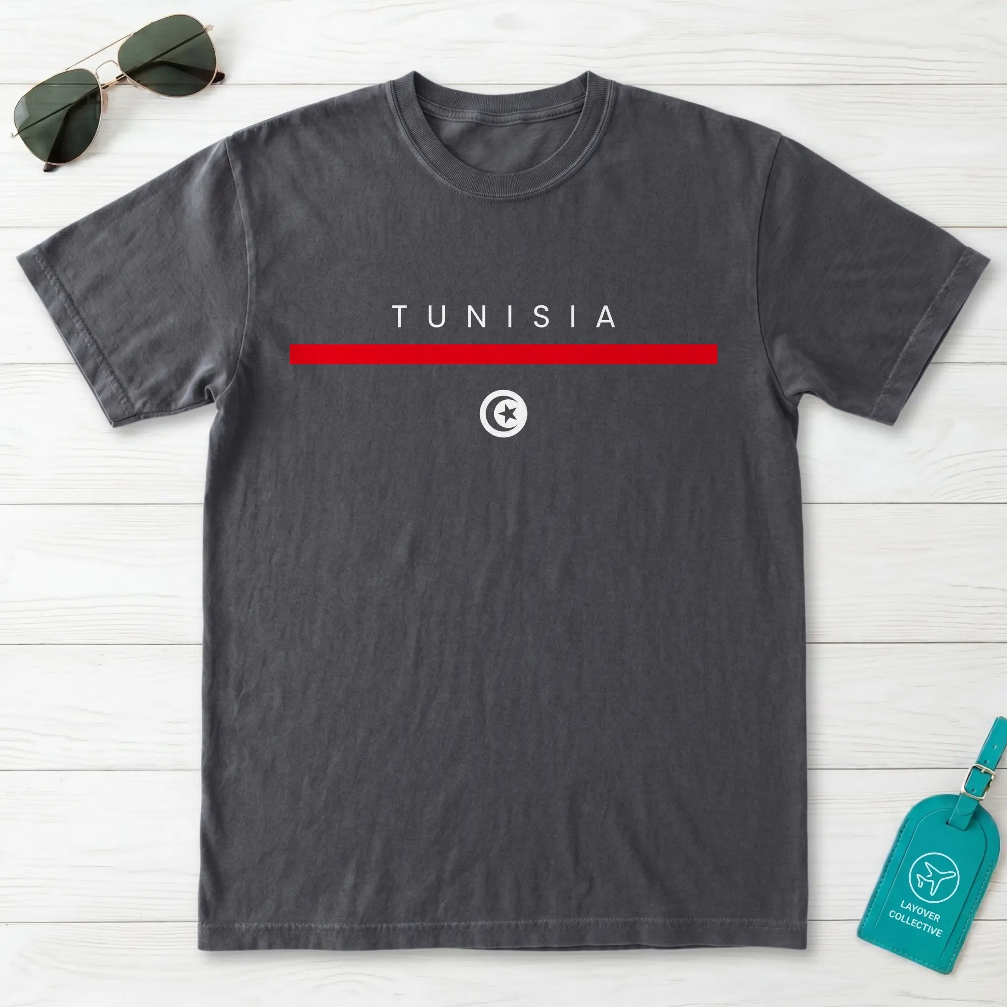 Tunisia Flagline T-Shirt