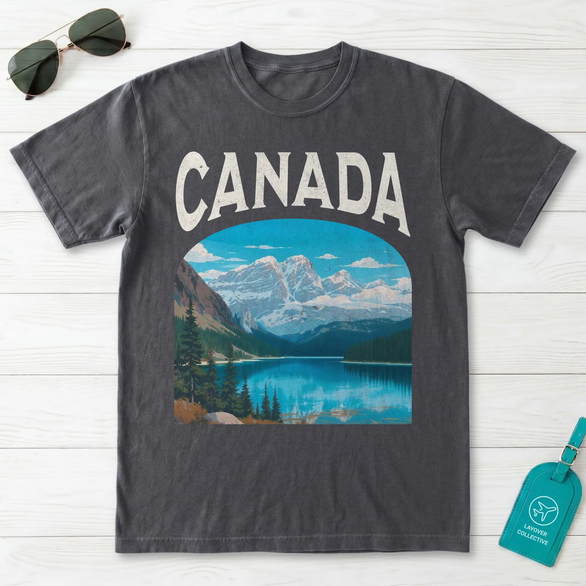 Canada Vintage Travel Poster T-Shirt