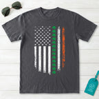 Irish American Flag Shamrock T-Shirt