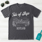 Isle of Skye Scotland Line Art T-Shirt