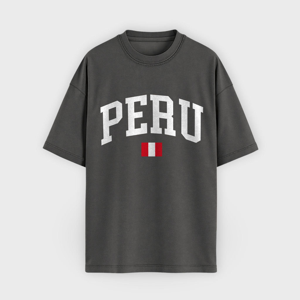 Peru Collegiate Flag T-Shirt