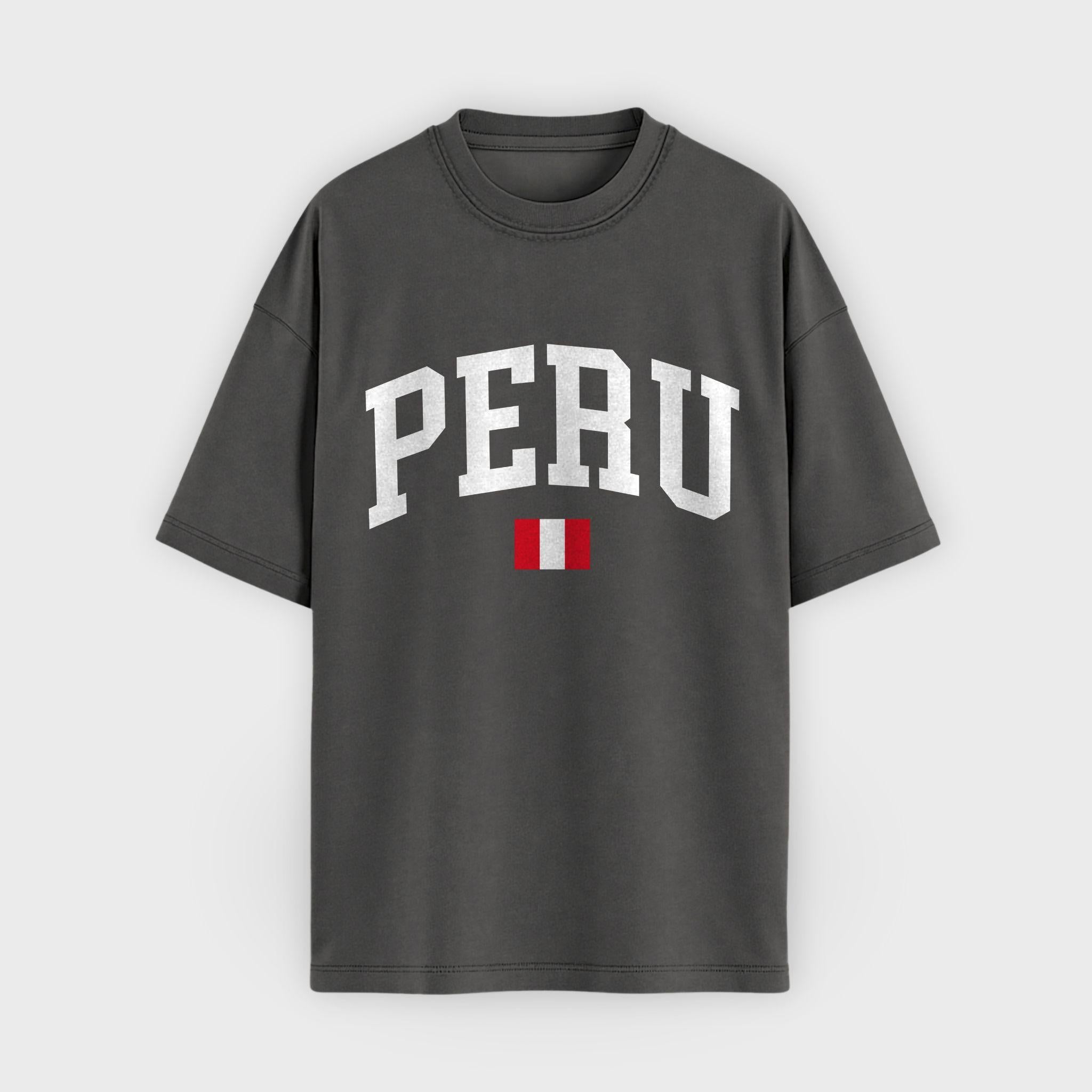 Peru Collegiate Flag T-Shirt