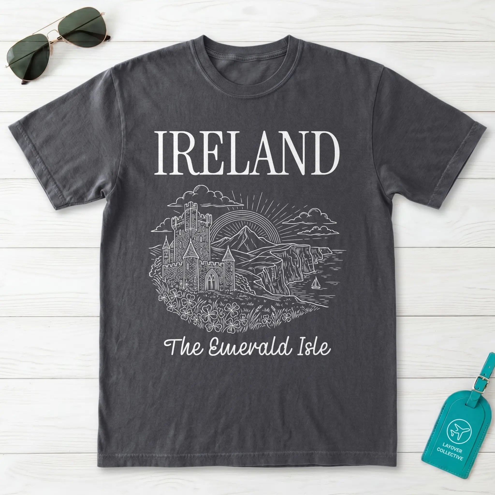 Ireland Emerald Isle Castle T-Shirt