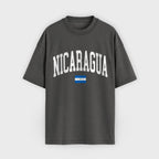 Nicaragua Collegiate Flag T-Shirt