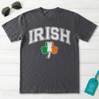 Irish Shamrock Flag Collegiate T-Shirt