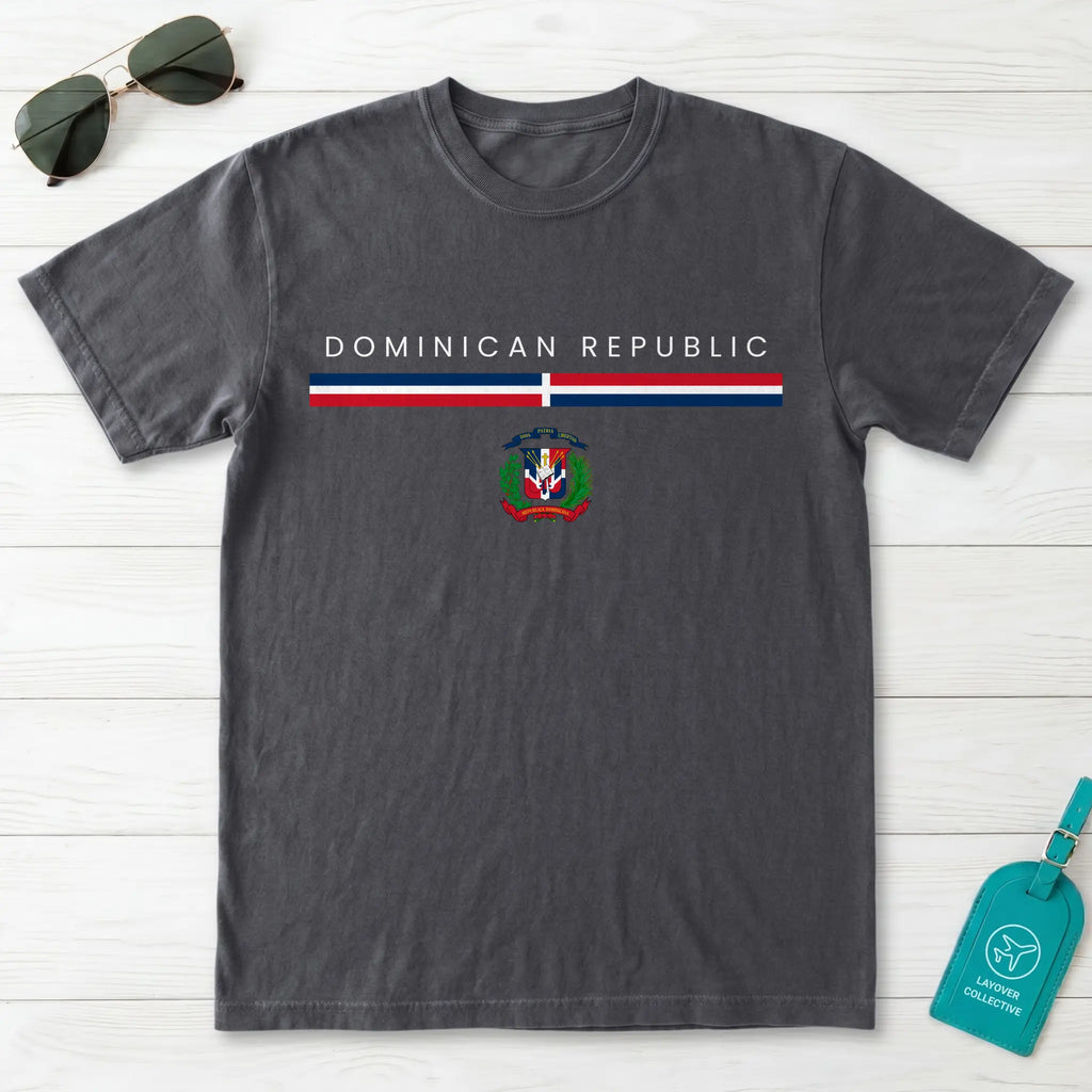 Dominican Republic Flagline T-Shirt