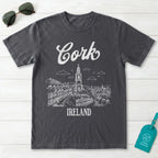 Cork Ireland Line Art T-Shirt