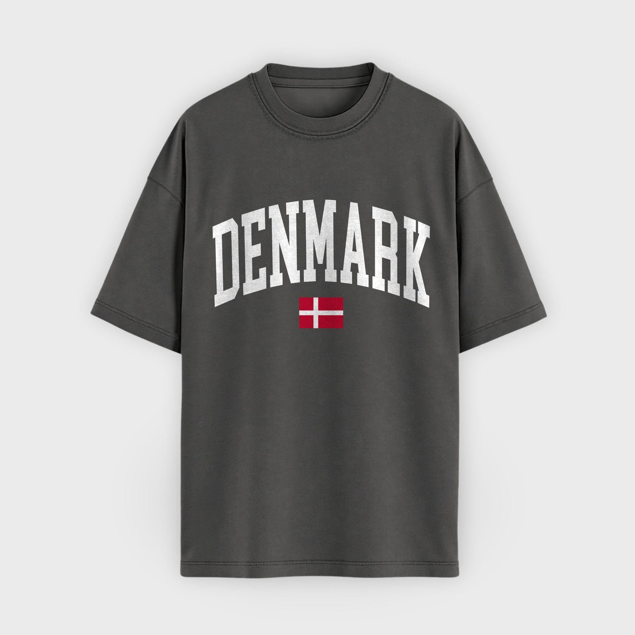 Denmark Collegiate Flag T-Shirt