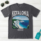 Kefalonia Greece Vintage Travel Poster T-Shirt