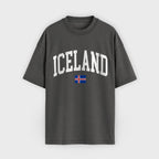 Iceland Collegiate Flag T-Shirt